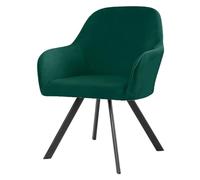 Recouvre Chaise Scandinave Extensible Housse -Couvre de Chaise Salle à Manger Velours avec Accoudoirs Bureau Restaurant Couverture Chaise Fauteuil pour Bar Cuisine ( Color : Dark Green , Size : 2PCS )
