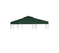vidaXL Recouvrement de remplacement d'auvent 310 g/m² 3 x 3 m Vert