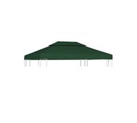 vidaXL Recouvrement de remplacement d'auvent 310 g/m² 3 x 4 m Vert