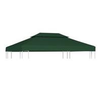 Recouvrement de remplacement d auvent 310 g m² 3 x 4 m Vert Vert G