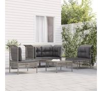 Recouvrement De Remplacement D'auvent 310 G/M² 3x3 M Gris Foncé Gris
