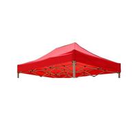 Recouvrement De Remplacement D'Auvent, Auvent pour Tonnelle, Protection Solaire, Imperméable, Résistante À La Pluie, pour Plage, Voiture, Réceptions(Haut Uniquement)(Red,3 * 6.0m)
