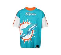 Recovered Miami Dolphins Cut and Sew Navy Oversized T-Shirt