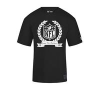 Recovered NFL White Shield from The Archives Black Relaxed T-Shirt