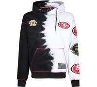 Recovered San Francisco 49ers NFL Ink Dye Effect Noir sur Blanc Sweat à Capuche