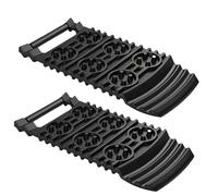 Recovery Boards, Traction Tracks, 2-Piece Heavy-Duty Ladder Pads, Anti-Slip Tire Grip Mats, for Vehicle Rescue Mud Snow Sand, Camping Hiking Trekking Expedition Use 12.4x5.71x0.79 inches