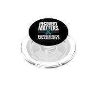 Recovery Matters, Sensibilisation à la toxicomanie et à l'alcoolisme, Bleu Sarcelle PopSockets PopGrip pour MagSafe
