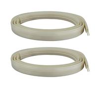 RecPro Lot de 2 joints d'aération de toit en vinyle blanc de 129,5 cm pour évents de toit Ventline, Hengs et Camco fabriqués en Amérique