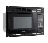 RecPro Micro-ondes RV | 0,9 m³ noir avec kit de garniture | 900 W (RPM-1-BLK) | Remplacement direct pour High Pointe et GreyStone
