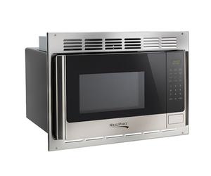 RecPro Micro-ondes RV de 1,0 pi cube avec kit de garniture, acier inoxydable