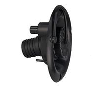 RecPro Trappe d'entrée d'eau Douce Ronde pour Camping-Car | Trappe de Remplissage d'eau pour Camping-Car | Trappe d'entrée d'eau pour Caravane | Trappe de Remplissage d'eau de remorque (Noir, Pas de
