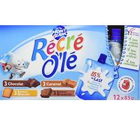 Récré O'lé Gouter Laitier Quadri Variétés Chocolat/Caramel Saveur Biscuit/Brownie 1,02 kg