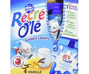 Récré O'lé Gouter Laitier Vanille Longue Conservation 340 g - Lot de 4