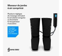 ReCrest masseur pour les jambes | 3 chambres de pression | 5 modes de massage | télécommande | Arrêt automatique