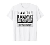 Recrutement Anniversaire né Gestionnaire des ressources humaines T-Shirt