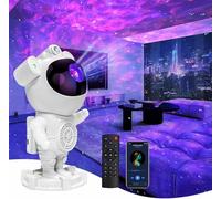 Recsg Projecteur d'étoiles Galaxy Veilleuse - LED Bluetooth Astronaut Nebula - Plafonnier avec minuterie et télécommande, cadeau pour adultes et enfants pour la chambre à coucher, Noël (coloré)