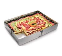 Rectangle à gâteau, inox, réglable