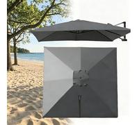 Rectangle/Carré Toile de Rechange de Parasol Jardin 3x3.0m 4x3.0m 2.5x2.5m，8 Baleines Auvent de Rechange Housses pour Parasol de Terrasse Pour Cour, Jardin, Plage，Extérieur(D,3.0x4.0m)
