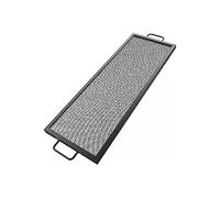 Rectangle Fire Pit Grille X-Marks Grill Grille en acier noir for camping en plein air pique-nique(40x15 inch)