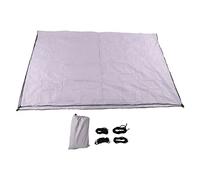 Rectangle Sun Shade Sail Bloc UV Bloogue Patio extérieur Piscine de Jardin arrière Porche Couverture Porche Durable Tissu Tissu Noir Coux renforcés Noir Anneaux en Acier (Gris)