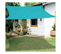 Rectangle Sun Shade Sail Canopy Suncreen Awning Sunshade Tissu étanche Bloc UV pour Le de Patio extérieur Pergola Pergola, lac Bleu 2m / 3m / 4m / 5m / 6m