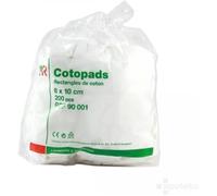 Rectangles de coton - VELPEAU - Cotopads - 8x10 cm - 200 pièces - Coton pur hypoallergénique
