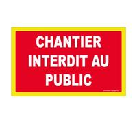 Rectangles d'interdiction rigides fluorescents - PROPRIETE PRIVEE NOVAP