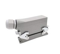 Rectangulaire H24B-He-024-1 Connecteurs à Usage Intensif 24 Broches Ligne de Noyaux Pieds à Vis 16A 500V Prise D' Prise,139X43X72Mm
