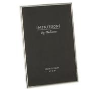 Rectangulaire moderne plaqué argent fin avec cadre Photo 15 x 23 cm