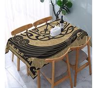 Rectangulaire Nappe Cuisine Les Runes Nordiques du Motif Scandinave Antique des Vikings Nappe De Jardin Entretien Facile Nappe De Table Anti Éclaboussure Nappe pour Chambre Cuisine,137X183cm