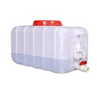 Rectangulaire Réservoir D'eau Extérieur Avec Robinet,25L/45L/80L/110L/160L Réservoir En Plastique Épais,Contenant En Plastique Pour Eau,Seau De Stockage Portable À La Maison pour Voyage Voit(Size:80L)