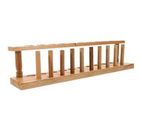 Rectangulaire Support 10 Trous en Bois pour Tubes à Essai