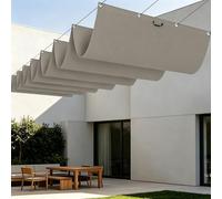 Rectangulaire Vague Voile Ombrage 1000 x 300 cm Résistant à l'eau Filet Dombrage Rectangle Multi Couleur Taille Toiles pour Patio Jardin Terrasse Extérieur Balcon, Taupe