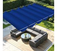 Rectangulaire Vague Voile Ombrage 250 x 480 cm Toile Imperméable Toile Ombrage Imperméable Multi Couleur Taille Toiles pour Patio Jardin Terrasse Extérieur Balcon, Bleu Foncé