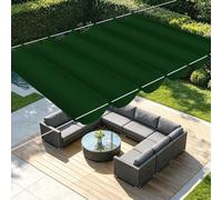 Rectangulaire Vague Voile Ombrage 450 x 400 cm Toile Imperméable Toile Ombrage Imperméable Multi Couleur Taille Toiles pour Patio Jardin Terrasse Extérieur Balcon, Vert Foncé