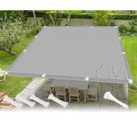 Rectangulaire Voiles Ombrages 2.3x3.6m UV Protection Imperméable Bache Ombrages Voile d'ombrage terrasse,pour Patio Extérieur Pare Soleil Jardins balcons avec Oeillets et Cordons，Gris Clair