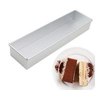 Rectangular Cake Pan - 15.74X3.93X2.36 In Ice Cream Cake Pan, Non Stick Aluminum Alloy Cakes Mould, Rectangle Baking Paan For Birthday Mousse Chiffon Wedding Cheesecake Brownie Dessert