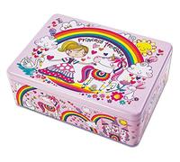 Rectangular Decorative Storage Tin For Girls - Princess Treasures - Hinged Tin
