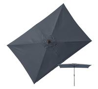 Rectangular Umbrella Replacement Canopy 2x3m - Polyester Beige Khaki Dark Green Gray UPF30+ - Waterproof UV Protection Tear Resistant Patio Garden Sun Shade Top Cover