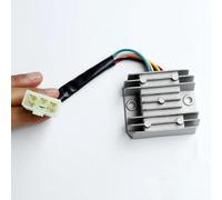 Rectifier régulateur Régulateur Tension pour Moto, 4/5 Fils, 4 Broches, 12 Broches, Scooter pour 150-250CC, Cyclomoteur ATV Alliage D'aluminium,Noir Et Blanc (en Option)