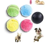 Rectionrae Active Rolling Ball, Smart Dog Balls Large, Active Rolling Balls for Dogs, Pet interactive fun toys, 4 Color Covers Included, for Small Medium Large Dogs (1 ball + 4 replacement sets)