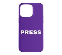 Recto et Verso Imprimer Presse Journaliste Reporter Actualités Médias TV Coque pour iPhone 15 Pro Max