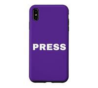 Recto et Verso Imprimer Presse Journaliste Reporter Actualités Médias TV Coque pour iPhone XS Max