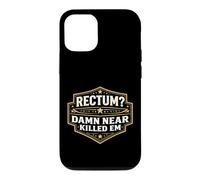 Rectum? Damn Near Killed Em Funny Dad Blague Pun Jeu de Mots Amusant Coque pour iPhone 12/12 Pro
