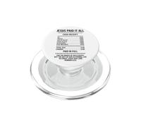 Reçu Vintage Jésus A Tout Payé - Design de Foi PopSockets PopGrip pour MagSafe