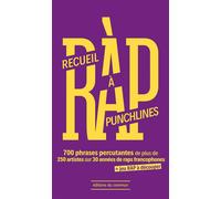 Recueil à punchlines (NED 2025): 700 phrases percutantes de plus de 250 artistes sur 30 années de raps francophones
