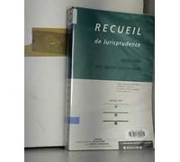 Recueil De Jurisprudence : Applicable Aux Agents Territoriaux