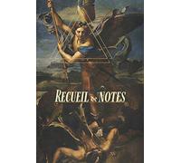 RECUEIL DE NOTES ET PRIÈRE À SAINT-MICHEL ARCHANGE: Carnet ligné et estampillé à l'effigie de l'Archange Michael - Cahier d'écriture de 100 pages - ... au dos - Notebook couverture souple