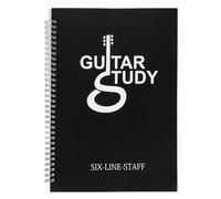 Recueil de Partitions de Guitare Portable A4 Noir pour Débutant Musique