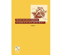 Recueil de pieces fugitives en prose et en vers par m v 1739 - Voltaire - Publ.de St-Etienne - broché - Théâtre